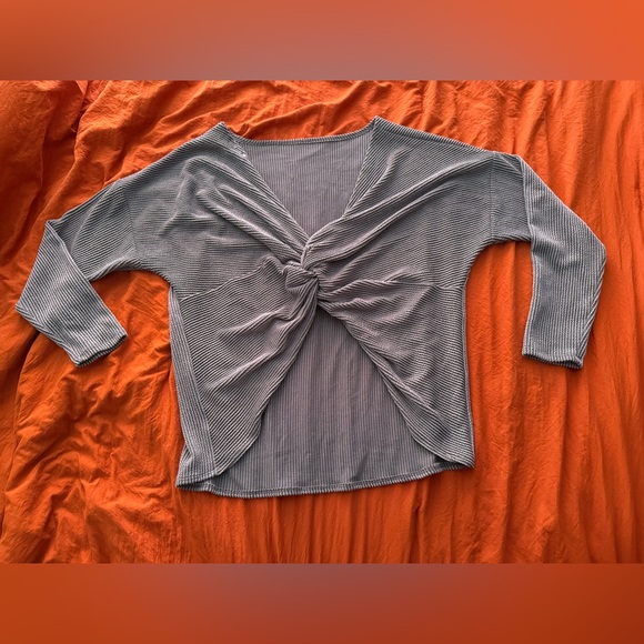 Fashion Nova Olive Ribbed Two-Piece Lounge Set - Picture 3 of 7